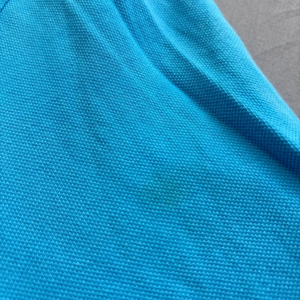 Polo Ralph Lauren Mens Classic Fit Polo Shirt Turquoise Blue Yellow Pony Size M